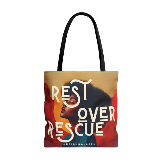 Rest Over Rescue Tote Bag