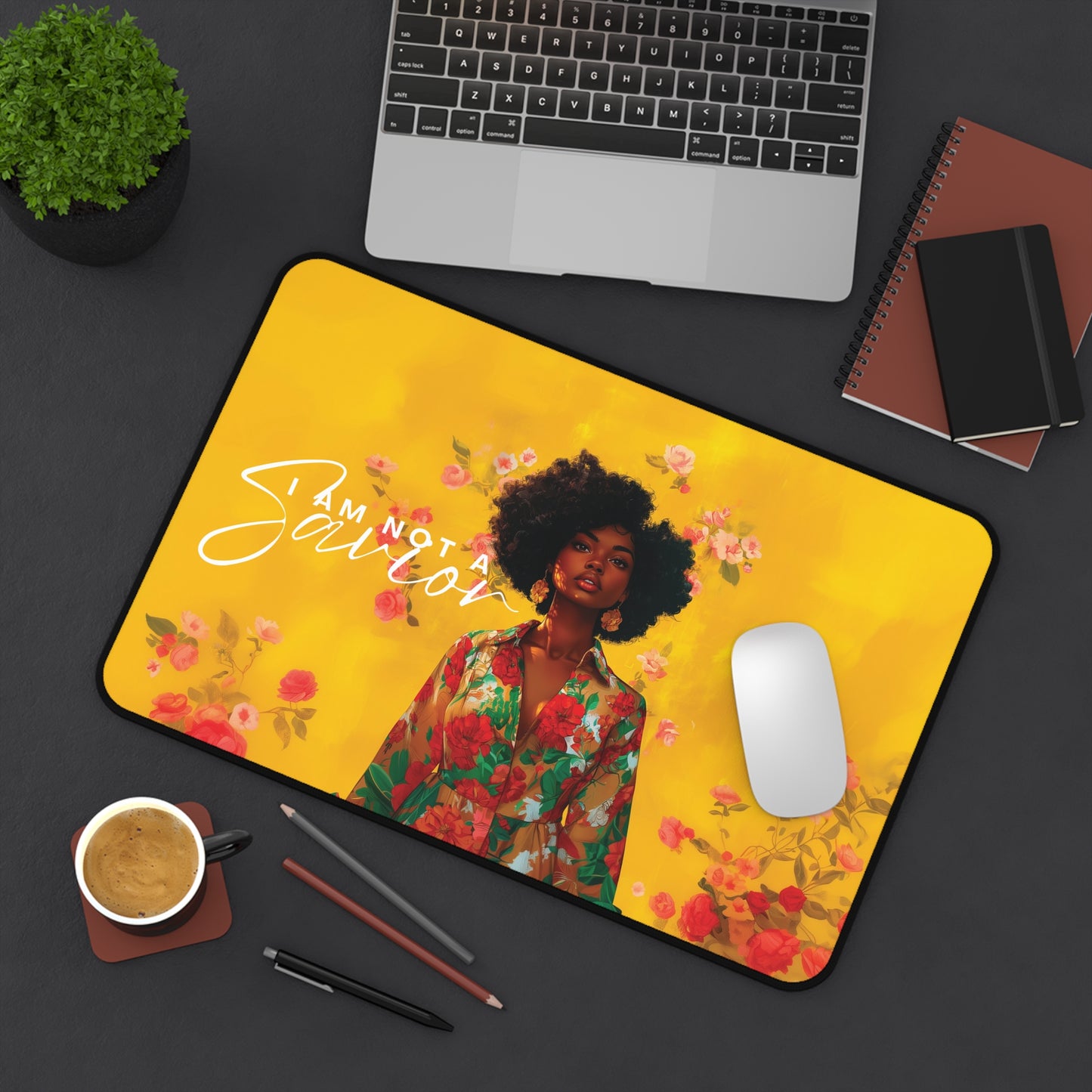 Not A Savior Desk Mat